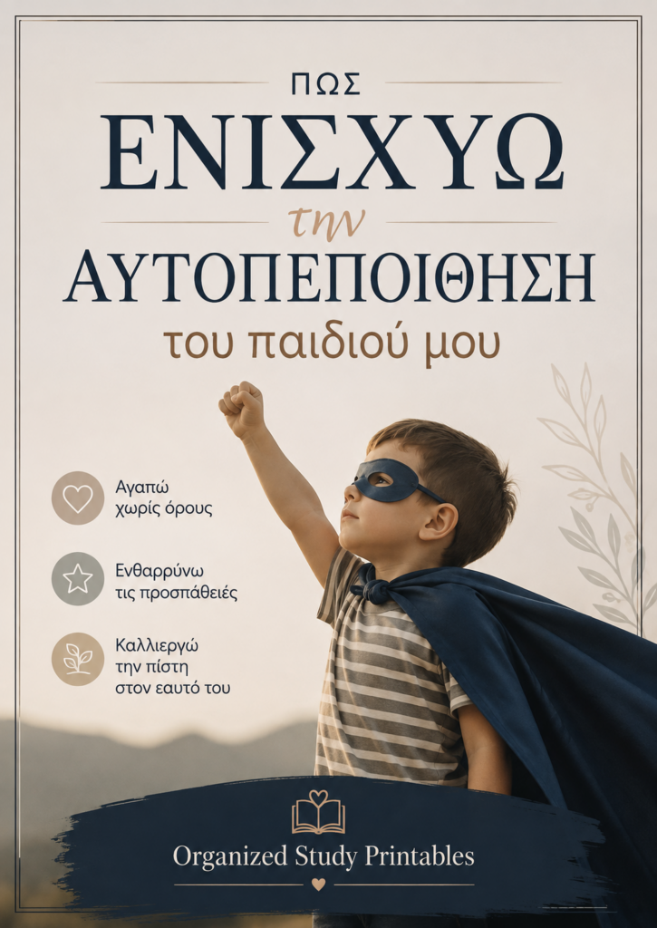 Πως Ενισχύω την Αυτοπεποιθηση του παιδιού μου