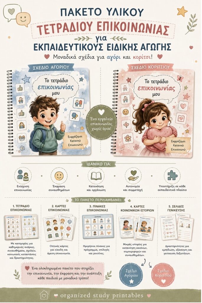 Πακέτο Εκπαιδευτικού παράλληλης στήριξης