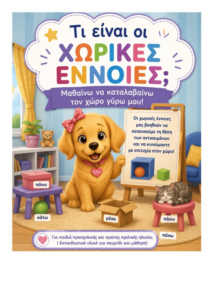 Χωρικές έννοιες για παιδιά προσχολικής  ηλικίας